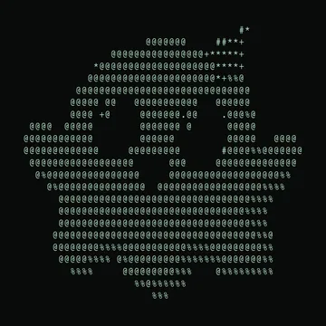 Spark ghost converted to 56-column ASCII art for Discord
