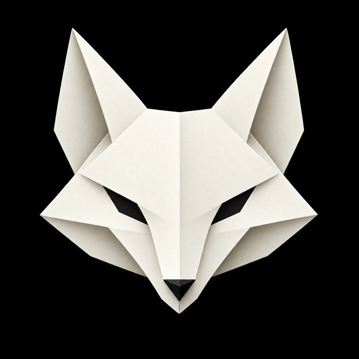 White geometric fox, original source for the README mark
